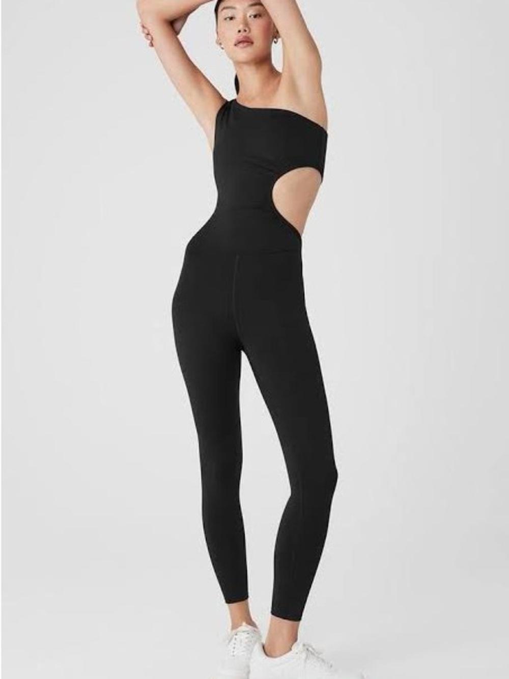 Alo Yoga Airlift 7/8 Decadent Bodysuit in black Size XS